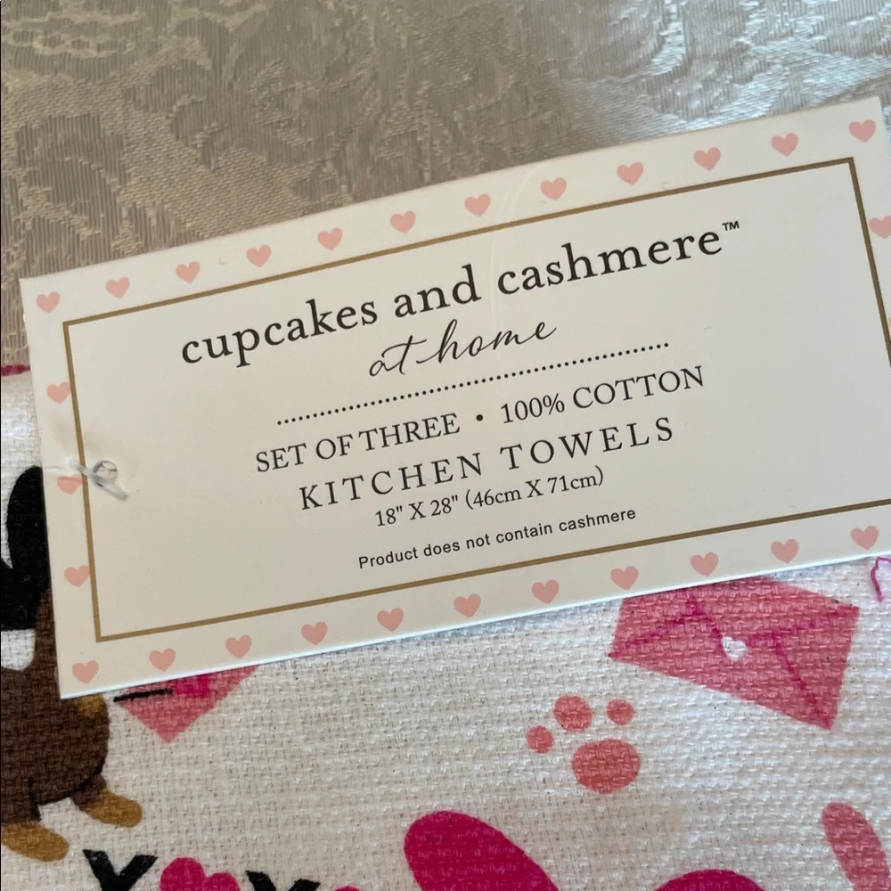 Cupcakes and Cashmere Dachshund Kitchen Towels